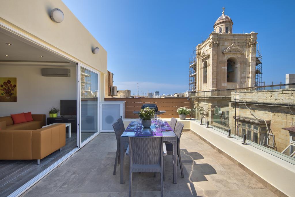 Valletta Luxe 3-Bedroom Duplex Penthouse With Sea View Terrace And Jacuzzi Kültér fotó